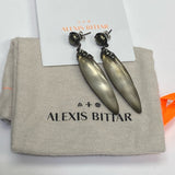 Alexis Bittar Long Textured Iridescent Stone Earrings