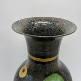 Black multi Ceramic Vase