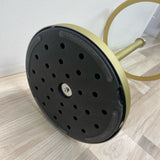 Round Gold-Clear Metal-GLass Table