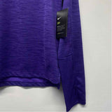 Nike Dri-FIT Size S Women's Purple Tweed Long Sleeve Crew Neck Activewear Top