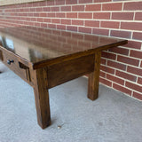 Brown Solid Wood Coffee Table