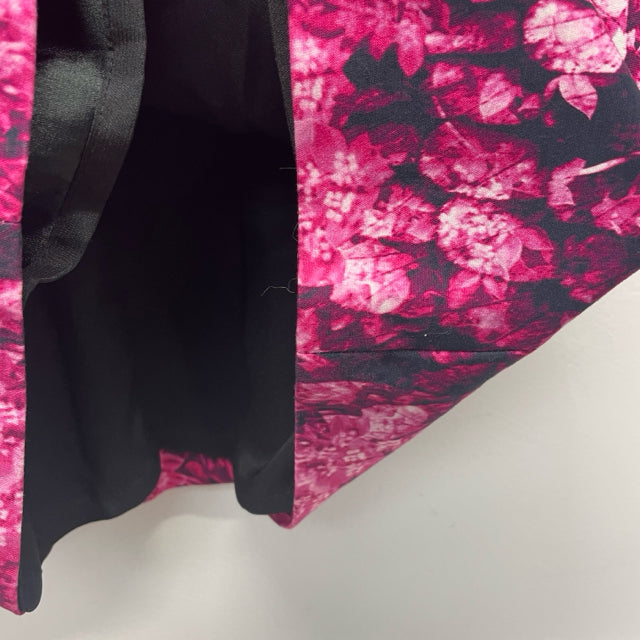 Michael Michael Kors Size 2-XS Women's Pink-Black Floral Short Sleeve Dress