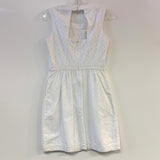 Vineyard Size 4-S Women's White Eyelet Dress