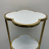 Clover shape gold white Shelf