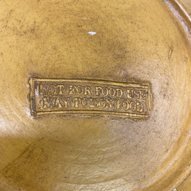 Yellow-Multicolor Ceramic Platter