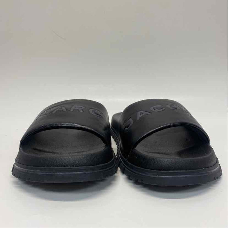 Marc Jacobs Size 38-7.5 Women's Black Solid Slide Sandals