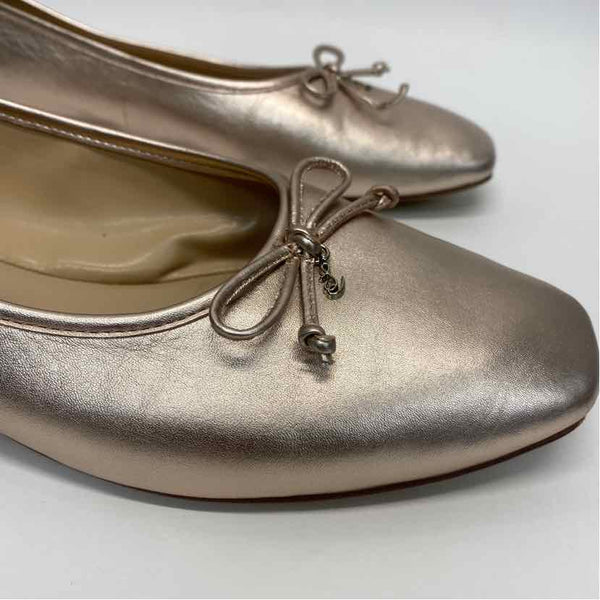 Sam Edelman Size 10.5 Women's Rose Gold Shimmer Ballet Flats Shoes