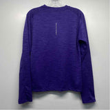 Nike Dri-FIT Size S Women's Purple Tweed Long Sleeve Crew Neck Activewear Top