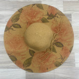 Odiva Brown-Multi Floral Floppy Hat
