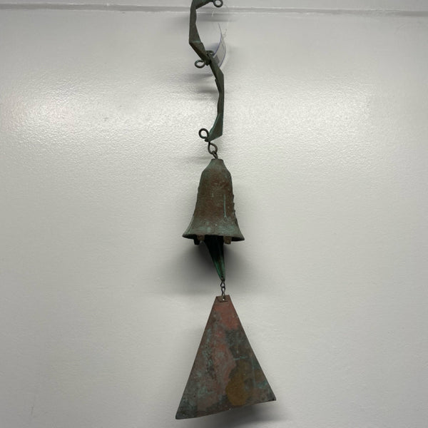 Paolo Soleri Teal Bronze Wind Chime