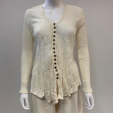 Top long Sleeve  button down gauze