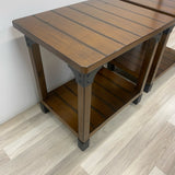 Ashley Side Brown-Black Wood Table