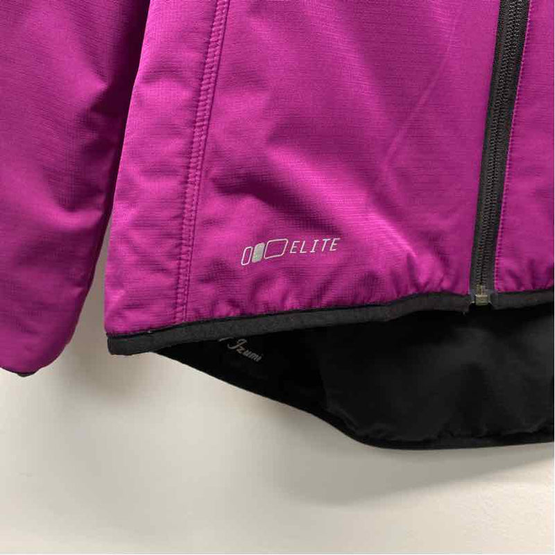 Pearl Izumi Reversible Women's Size XXL Fuschia-Black Solid Zip Mock Neck Coat