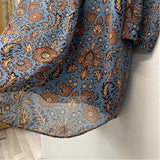 Cabi Size S Women's Blue-Brown Pattern Shift Dress