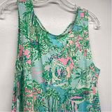 Lilly Pulitzer Size L Women's Green-Multi Print Shift Dress