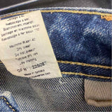 Acquaverde Size 27-0 Women's Blue Washed Flare Hem Jeans