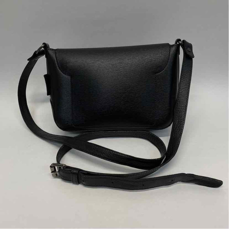 Longchamp Black Textured Crossbody Handbag