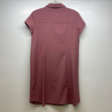 Sharagano Size 14-XL Women's Rose Solid Short Sleeve Dress