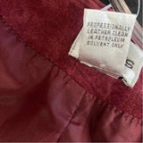 Chico's Women's Size 3-XL Burgundy Textured Button Up Vest