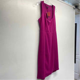 Express Size L Women's Solid Fuschia Empire Waist Sleeveless Sheath Dress