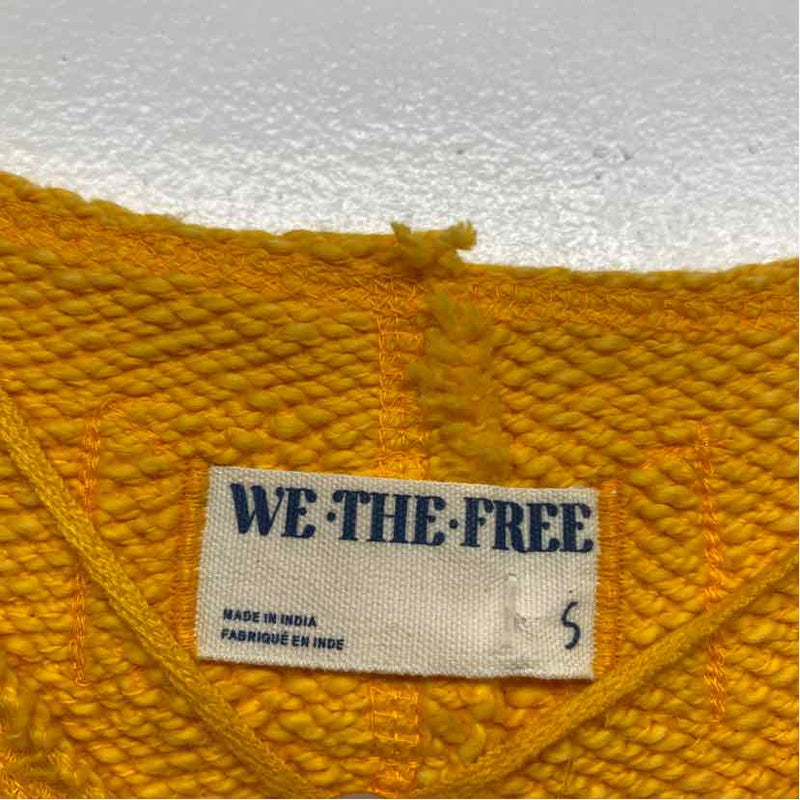 Free People Size S Women's Yellow Solid Tank Top Sleeveless Top