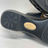 Softspots Size 8.5 Women's Black Solid Slip On Sandals