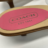 Coach Size 9.5 Women's Pink Kitten Heel Shoes