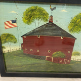 Round Barn by Americana artist Warren Kimble