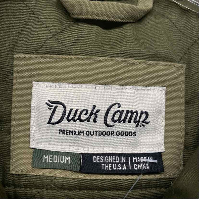 Duck Camp Women's Size M Green Solid Military Jacket