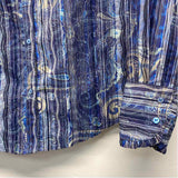 Robert Graham Size S Women's Blue Pattern Button Up Blouse