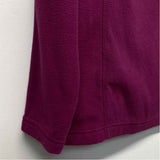 Lands' End Women's Size L Purple Solid Pullover Fleece