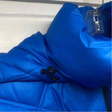 Kenneth Cole Women's Size Xl Blue Solid Puffer Jacket