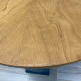 Natural Teal Wood Side Table