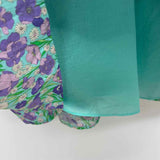 Hyacinth House Size M Women's Green-Purple Floral Maxi Dress