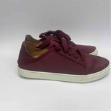 OluKai Size 7.5 Women's Burgundy Solid Lace Up Sneakers