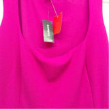 Express Size L Women's Solid Fuschia Empire Waist Sleeveless Sheath Dress