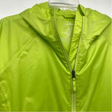 LL Bean Women's Size Xl Lime Solid Zip Up/Hoodie Jacket