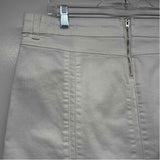 Beija Flor Size 10-30 Women's White Solid Pencil-Knee Skirt
