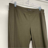 Eileen Fisher Size M- (6-8) Women's Green Solid Pull On Pants