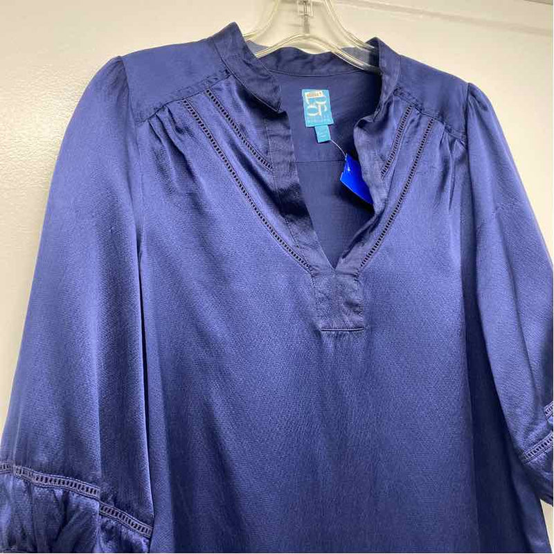 COOp Barneys New york Size XS Women's Blue Solid Tunic Dress