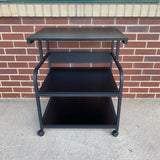 Black Metal Stand with Casters