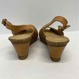 Patrizia by Spring Step Size 38-7.5 Women's Camel Cut Out Slingback Sandals