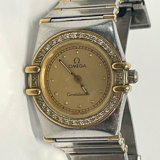 Omega Stainless Steel Wristwatch Constellation w/ Diamond 18ct Gold Diamond