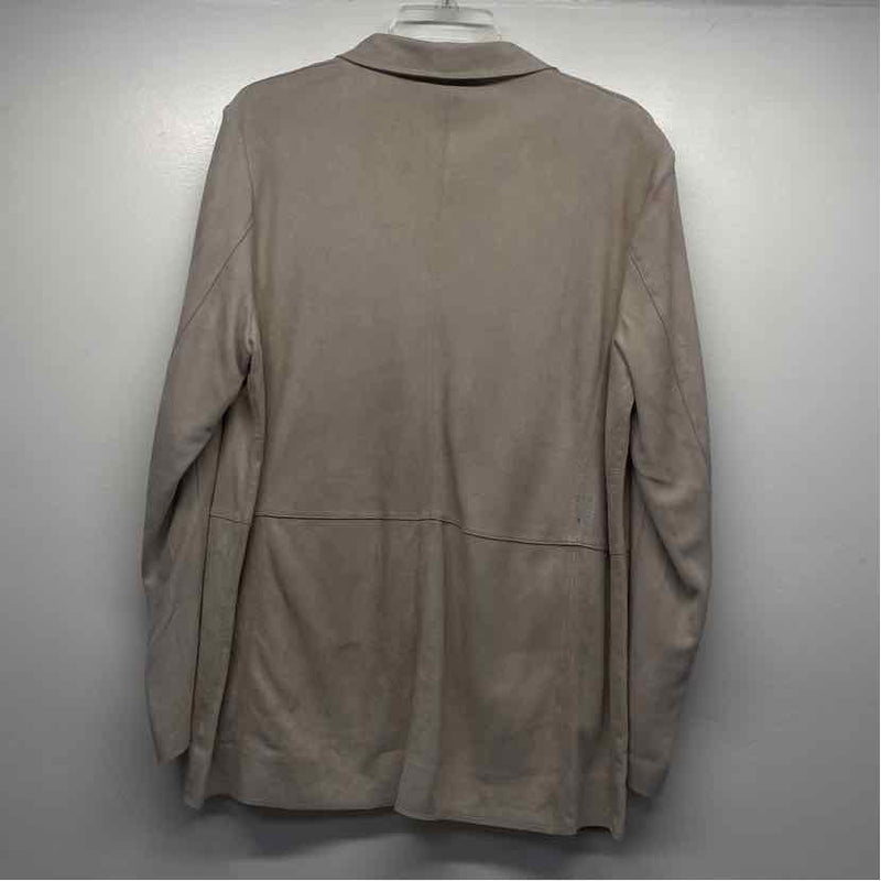 Jakett Women's Size L Tan Solid Blazer Jacket