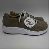 Xelero Size 39-8.5 Women's Taupe Cut Out Lace Up Sneakers