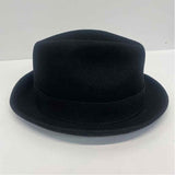 Goorin Bros Black Wool Solid Fedora Hat