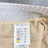 Saint James Size 12 Women's Beige Solid Pencil Skirt