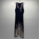 White House Black Market Size 6-S Women's Navy-Multicolor Floral Dress