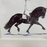 White-Black Wall Decor - Horse - By Jan Kunste