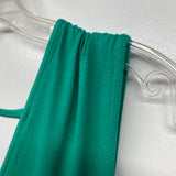 Soft Surroundings Size L Women's Green Solid Maxi-Sleeveless Dress